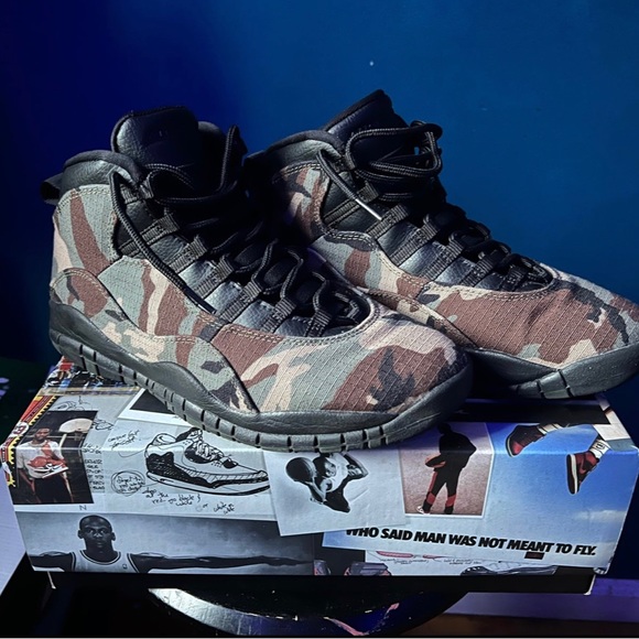 Air Jordan X 10 “Woodland Camo” size 8.5 - Picture 2 of 7
